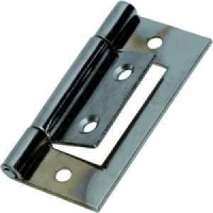 Wickes Flush Hinge Chrome Plated 51mm 2 Pack £2.29