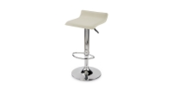 Padded Gas Lift Bar Stool Cream