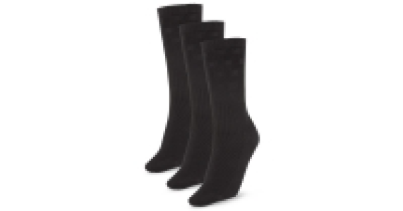 Black Roomy-Socks 3-Pack