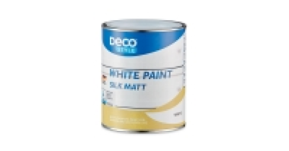 Acrylic White Silk Matt Paint 1L