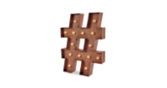 Copper LED # Sign