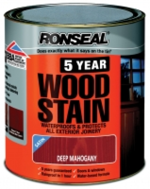 Ronseal 5 Year Woodstain Deep Mahogany 2.5L
