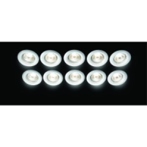 Wickes Fixed Downlight White 10 Pack