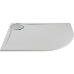 Wickes 25mm ABS Ultra Low Profile Offset Quadrant Shower Tra