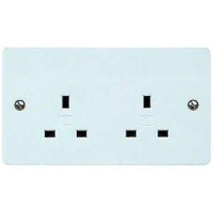 MK 13A Unswitched Double Socket K781PPK
