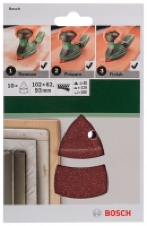 Bosch 10 Piece Multi-Sander Mixed Grit &pound;6.39