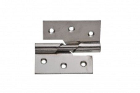 Wickes Rising Butt Hinge Right Hand 76mm Chrome Plated 2 Pac