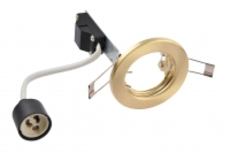 Wickes Fixed Downlights Brushed Gold 10 Pack