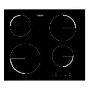 Zanussi ZEV6240FBA 4 Zone Ceramic Hob Black 600mm