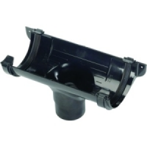 Roundline Gutter Running Outlet Black