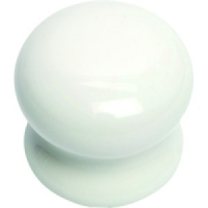 Wickes Zurich Knob Ceramic White 35mm 10 Pack £16.99