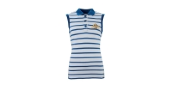 Ladies Sleeveless Navy Polo Shirt