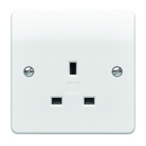 MK 13A Unswitched Single Socket K0780RPWHI £2.93