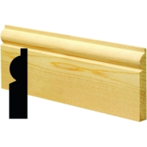 Wickes Pine Torus Architrave 15 x 57 x 2100mm Pack 5