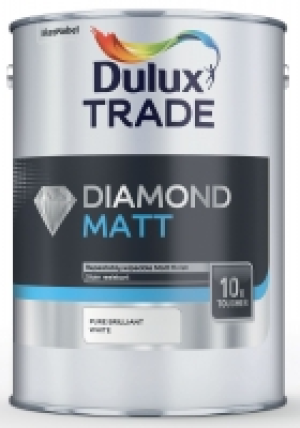 Dulux Trade Diamond Matt Emulsion Paint Pure Brilliant White £40.82