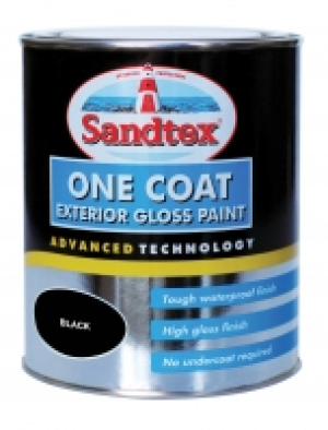 Sandtex 1 Coat Exterior Gloss Black 750ml £17.50