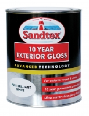 Sandtex 10 Year Exterior Gloss Pure Brilliant White 750ml £17.50