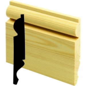 Wickes Dual Purpose Pine Torus/Ogee Skirting 19 x 167 x 2400