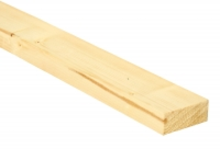 Wickes Whitewood PSE 18x44x2400mm Single £2.55