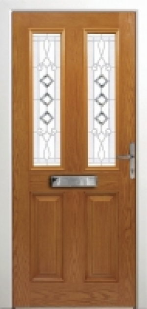 Wickes Malton Composite Door Set Oak 2 Panel Mtm £759.00