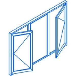 Wickes uPVC A Rated Casement Window White 1160x1770mm Side H £269.00