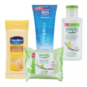 Vaseline Essential Moisturiser, Simple Face Wipes, Eye Make