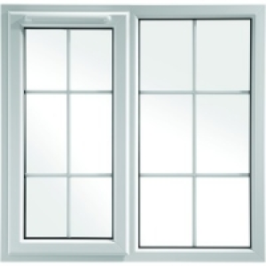 Wickes Georgian Bar uPVC Casement Window White 1010x1190mm L £198.45
