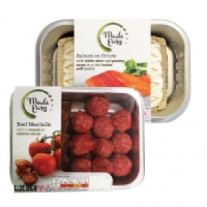 Made Easy Meatballs With Tomato & Chorizo Sauce, Salmon En C