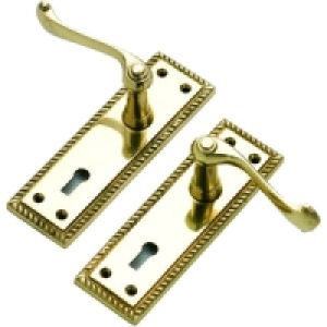 Wickes Venice Lock Handle Brass
