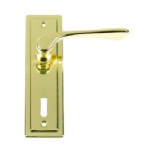 Urfic Como Lock Handle Polished Brass