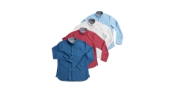 Mens Long-Sleeved Oxford Shirt