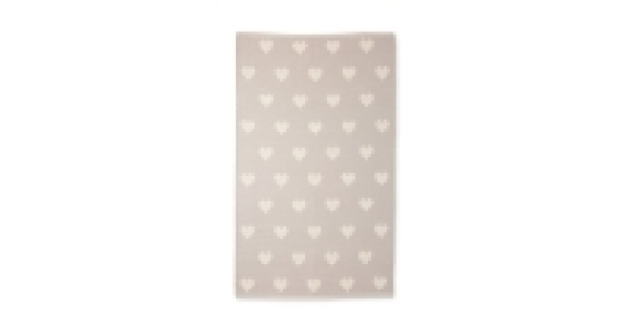 Light Grey Heart Repeat Rug