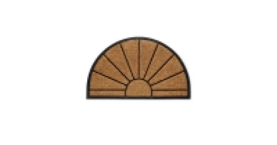 Half Moon Sunrise Coir Mat