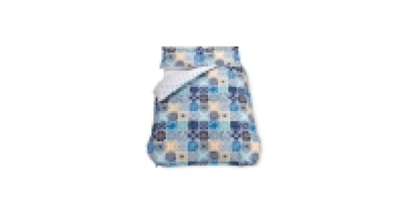 Tile Print Double Size Duvet Set