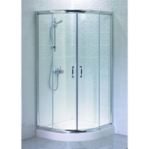 Wickes Quadrant Shower Enclosure Silver Effect Frame Box 2 o