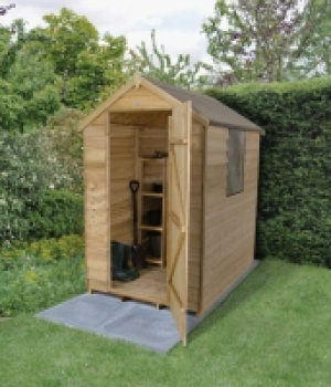 Wickes Overlap Pressure Treated Apex Shed 4x6