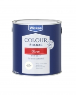 Wickes Non-drip Gloss Paint Brilliant White 2.5L £14.99