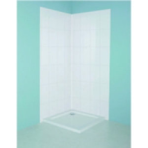Tile Panel Kit White 820x1900mm £59.99