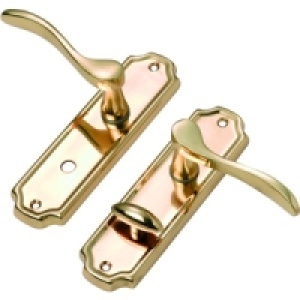 Wickes Edinburgh Bathroom Handle Brass