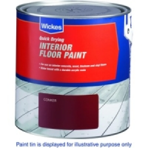 Wickes Interior Floor Paint Black 2.5L £26.99