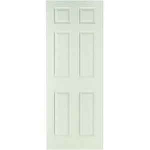 Wickes Woburn Internal Moulded Door White Primed Grained 6 P £27.99