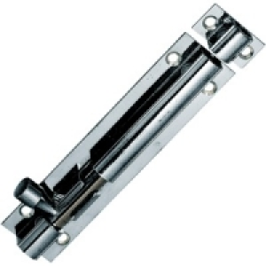 Wickes Barrel Bolt Chrome Plated 102mm &pound;4.99