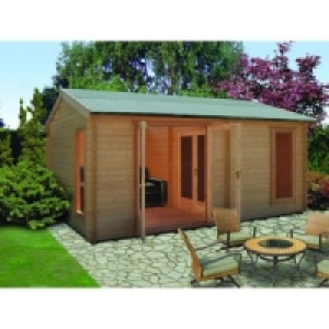Shire Firestone Log Cabin 14x16ft