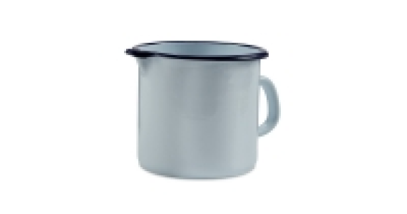 Enamel Jug - White/ Blue Jug