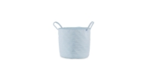 Blue Gingham Storage Tub