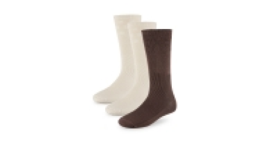 Brown Roomy-Socks 3-Pack