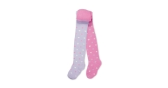 Infants Pink/Lilac Tights 2-Pack