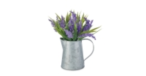Vintage Metal Jug - Lilac & Grasses