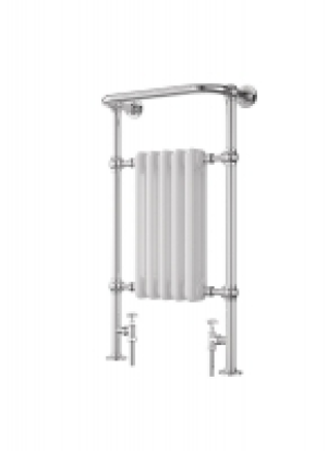 Etiquette Traditional Panel Chrome/White 1510x510mm Radiator £209.30