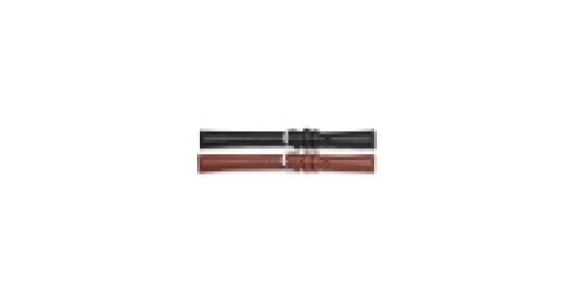 Ladies 16mm Black & Brown Strap